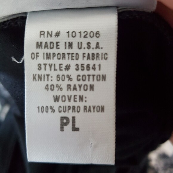 Soft Surroundings Top Petite Large Black Asymmetrical Hem Boho Lagenlook Sheer - Picture 8 of 8